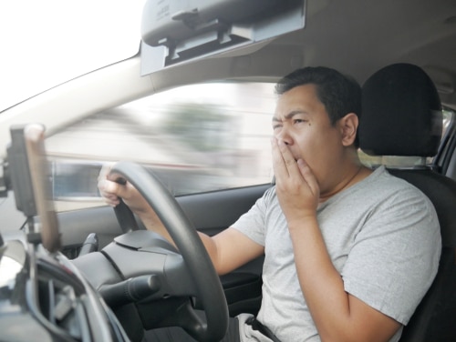 Crashes happen when someone drives under the influence of fatigue